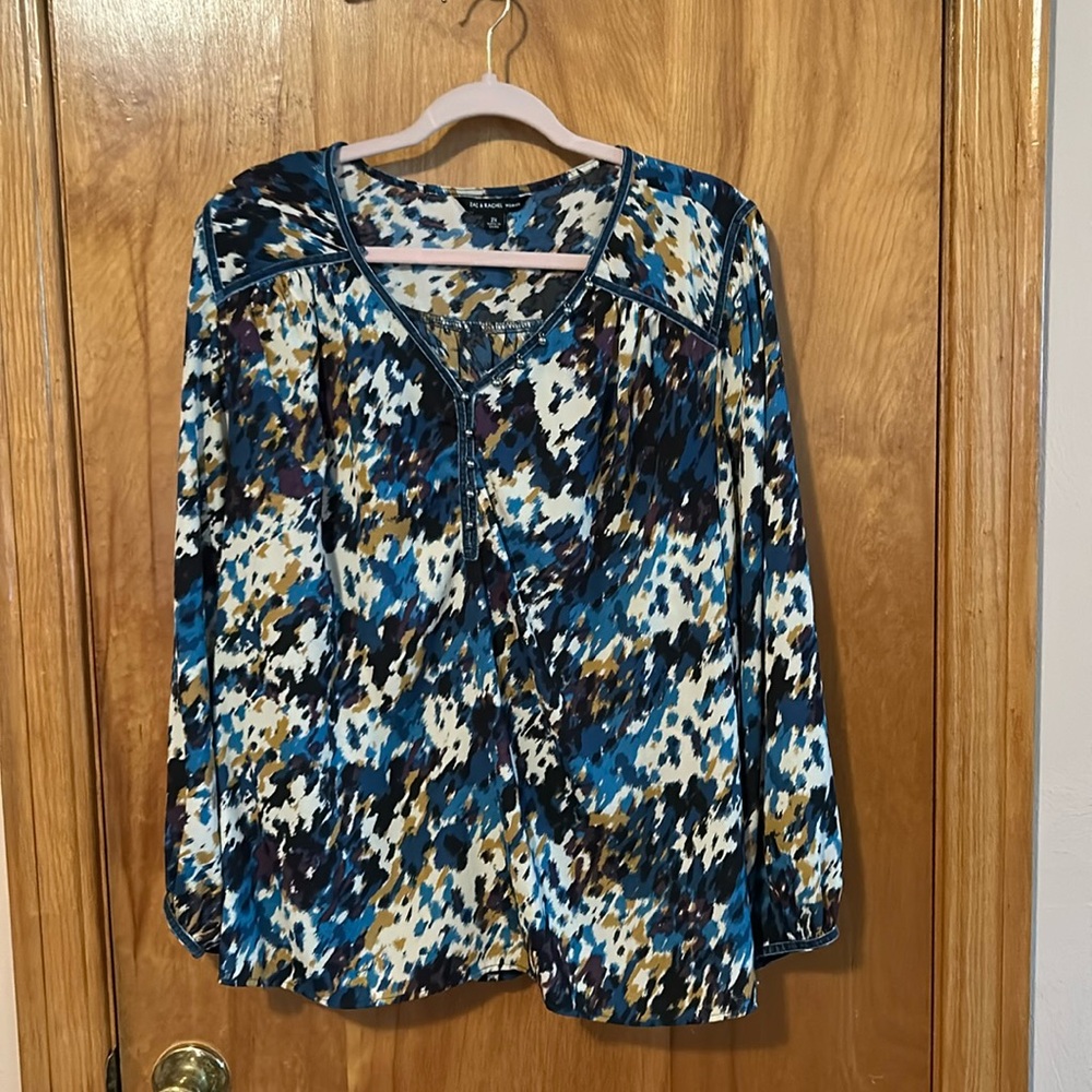 EUC - Zac & Rachel 2x - super cute fall pattern and colors!